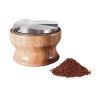 Abbto Distributeur de café - Distributeur de café 2 en 1 et manipulateur manuel | Niveleur de café à double tête en bois 2 en 1 Convient pour porte-filtre de 58 mm 51 mm, manipulateur manuel