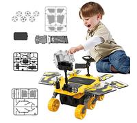 Abbto Jouets de voiture pour enfants - Jouet de voiture d'exploration solaire de Mars avec panneaux solaires | Véhicule de montage camion jouet cadeaux pour enfants, tout-petits, adolescents