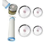 Abbto Kit de scellage de bocaux | Scellant de pot Portable pour l'économie de nourriture | Scellant de pot de scellage sous vide Kit de scellage de pot sous vide pour aliments