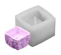 Abbto Lot de 2 moules pour jardinières en silicone, moule décoratif pour pots de fleurs, moule délicat en résine pour artisanat fait-de-de-thé succulent pots de fleurs, bijoux fantaisie