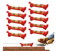 Abbto Niveau de ligne de corde | Outil de niveau de ligne de 10 pièces, niveaux de bulle de ligne suspendue pour topographie de nivellement, métiers de construction, maçonnerie, génie civil