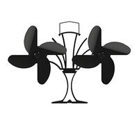 Abbto Ventilateur pour poêle à bois, ventilateur pour poêle à bois efficace non électrique - ventilateur pour poêle à bois pour poêle à bois/granulés/brûleur à bois, distribution efficace