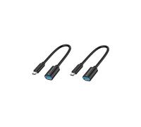 ABBY11B câble USB USB 3.2 Gen 1 (3.1 Gen 1) 0,2 m USB C USB A Noir