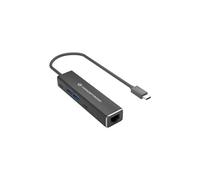 Conceptronic Station d'accueil ABBY13B USB-C avec fil – USB 3.2 Gen 1, GbE, 2x USB-A, 2x USB-C, Gris