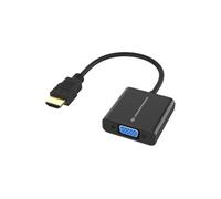ABBY20B câble vidéo et adaptateur 0,25 m HDMI Type A (Standard) VGA (D-Sub) Noir