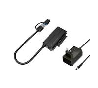 ABBY21B changeur de genre de câble USB Type-A SATA 22-pin Noir