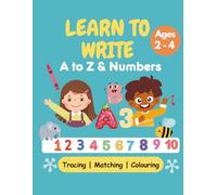 ABC 123 Activity Book : Trace, Match & Learn: Activity Book for Toddlers and Preschoolers | Ages 2-4 | Letters, Numbers, Matching Games & Bonus Coloring Pages