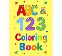 ABC & 123 Coloring Book for Kids