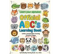ABC 123 Learning and Tracing book help your child build strong early-learning skills with this engaging 72-page children’s notebook designed for alphabet practice and counting from 0-9.