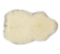 ABC 9010803 Tapis, Laine, Blanc, 110 x 50 x 15 cm