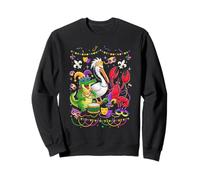 ABC Alligator Mardi Gras Louisiane Pélican Marron Sweatshirt