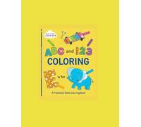 ABC and 123 coloring book for kids ages 4-7