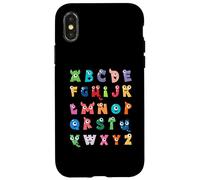 ABC Costume de Monstre Alphabet pour Enfant Coque pour iPhone X/XS
