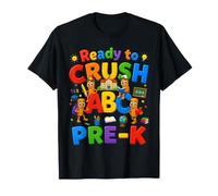 ABC Cute Brainrot Kid Meme Tung Sahur Crushing School Pre K T-Shirt