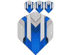 ABC Darts Mixte - Adulte Pentathlon Amazon Silver Dart Flights Bleu, Classique