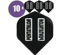 ABC Darts Mixte - Adulte Pentathlon Classic Dart Flights Noir Classique