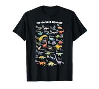 ABC Dino Identification A-Z Types de Dinosaures Alphabet Garçons T-Shirt