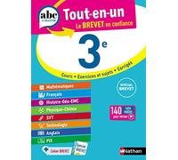 ABC du Brevet Tout en un 3e - Toutes les matières de Troisième pour le Brevet 2026 - Mathématiques, Français, Histoire-Géographie-EMC, Physique-Chimie, SVT, Technologie, Anglais, Pix