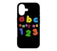 ABC Easy As 123 Aimants colorés pour réfrigérateur Motif Lettres de l'alphabet minuscules Coque pour iPhone 17