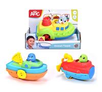 Dickie Toys Jouet aquatique ABC Ocean Team – Bateau 14 cm avec figurine (un des 3), dès 12 mois