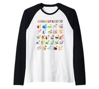 ABC Espagnol Identification des Animaux A-Z Alphabet Manche Raglan