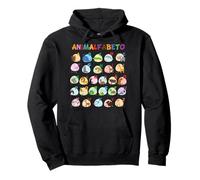 ABC Espagnol Identification des Animaux A-Z Alphabet Sweat à Capuche