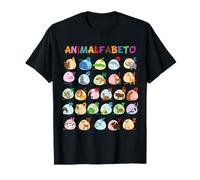 ABC Espagnol Identification des Animaux A-Z Alphabet T-Shirt