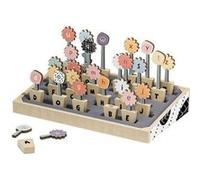 Generique Jeu éducatif Abc Flowers Top Bright 26 pots de fleurs Lettres majuscules & minuscules