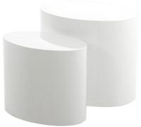 Abc Home Ensemble De Tables Basses De Style Scandinave Blanc Blanc