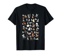 ABC Identification des races de chiens A Z Types de chiens canins T-Shirt
