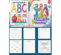 ABC Letter Tracing & 123 Number Workbook for Preschoolers: Learn to Write Alphabet and Numbers | Fun Coloring & Pen Control Activity Book for Kids Ages 3-5 (Kindergarten Readiness)