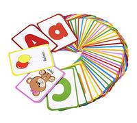 ABC Lettres Cartes pour Enfants à Partir de 2 Ans, 52 Lettres de l'Alphabet Anglais, Jouets Éducatifs pour Bébé, Flash Cards Montessori