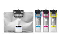 ABC Lot de 4 cartouches d'encre XXL pour Epson T11P pour Workforce Pro EM-C800 EP-C800 EM-C800R EM-C800RDWF EP-C800R EP-C800RDW