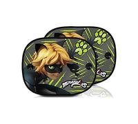 ABC PARTS 1 Set à 2 Rideaux Pare-Soleil à Ventouses Latéraux Cat Noir, Universel.