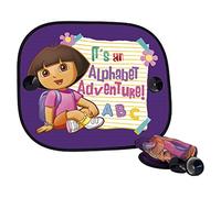 ABC Parts DORA L'EXPLORATRICE DOR5022 Rideaux Pare-Soleil à Ventouses Latéraux, Violet, Set de 2