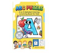 ABC PUZZLE: Fun Learning Activity Book for Ages 3-6: 26 Large A4 Puzzles to Enhance Fine Motor Skills and Letter Recognition