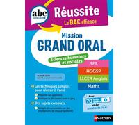 ABC Réussite - Mission Grand oral - Sc.Humaines et Sociales - Spécialités Term - SES HGGSP LLCE Math - Olivier Jaoui - Nathan - broché - Scolaire / Universitaire