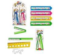ABC SPASS Règle pliante 30cm/15 cm Règle, 1 parmi 4 couleurs
