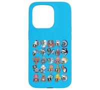 ABC Under The Sea T-Shirt Motif Animaux de l'océan Alphabet Coque pour iPhone 15 Pro