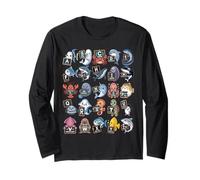 ABC Under The Sea T-Shirt Motif Animaux de l'océan Alphabet Manche Longue