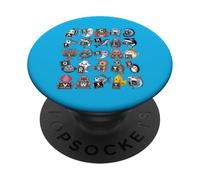 ABC Under The Sea T-Shirt Motif Animaux de l'océan Alphabet PopSockets PopGrip Adhésif