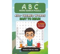 ABC Word Search Puzzle Book: Word Searches with Easy to Read Print about ABC, Alphabet and More | 50+ Puzzles | 6x9 inches, 110 pages, 450+ Words | ... | Gift for vacation, Holidays and Free Times