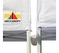 ABCCANOPY Accessoires d'auvent de 3 m - Gouttière légère pour Tente Pop-up de 3 x 3 m (Blanc)