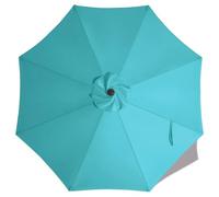 ABCCANOPY Auvent de rechange pour parapluie d'extérieur à 8 baleines - 2,7 m (turquoise)