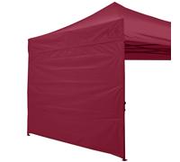 ABCCANOPY Auvent instantané SunWall 10x10 FT 1 paquet Paroi latérale uniquement Sans cadre ni toit Bordeaux