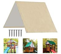 ABCCANOPY Bâche de Rechange pour balançoire de 132,1 x 228,6 cm pour Aire de Jeux, écran d'ombrage (Beige)