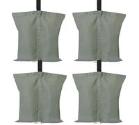 ABCCANOPY Lot de 4 Grands Sacs de lestage de qualité Industrielle résistants à Double Couture pour tonnelle, Parasol de terrasse, mobilier d'extérieur (Gris)