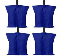 ABCCANOPY Lot de 4 Sacs de lestage de tonnelle résistants de qualité Industrielle à Double Couture, Poids pour tonnelle, Parasol de terrasse, mobilier d'extérieur (Bleu)