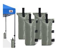 ABCCANOPY Lot de 4 sacs de sable extra larges de 50,8 kg, gris (sans sable)