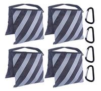 ABCCANOPY Lot de 4 sacs de sable pour support vidéo, sacs de poids robustes pour trépied léger, chaise de camping, gris